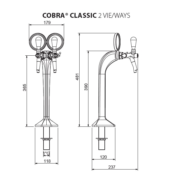 cobra clasic 2 ways