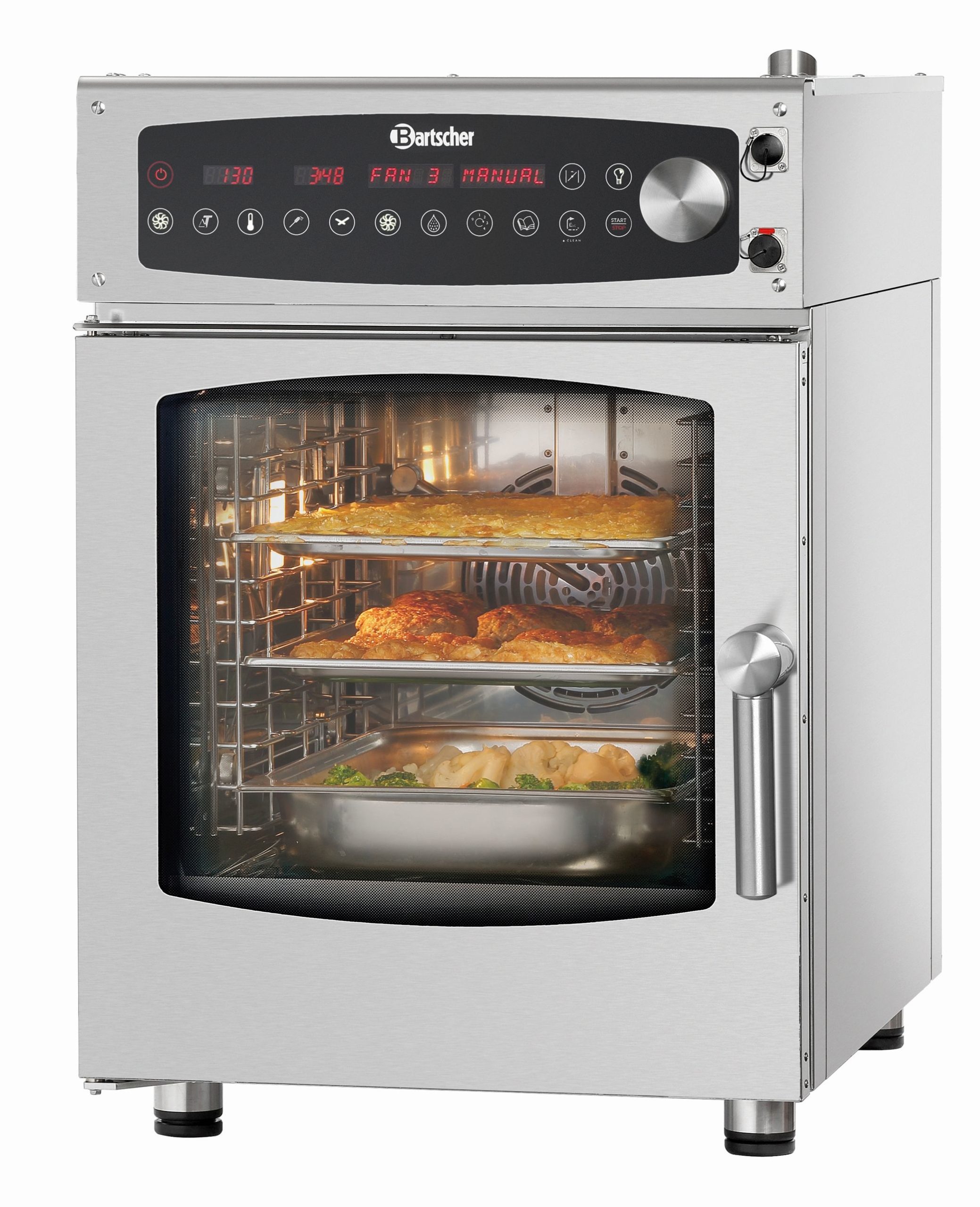 Piec konwekcyjno-parowy “Bartscher Kompakt“ D 6110 - Digital pojemność: 6 x 1/1 GN 1 Piec konwekcyjno-parowy “Bartscher Kompakt“ D 6110 - Digital pojemność: 6 x 1/1 GN