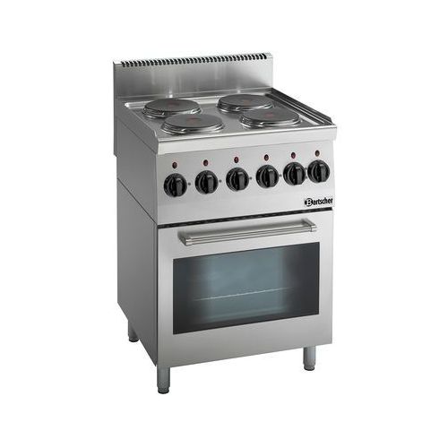 Kuchnia elektryczna modułowa 4-palnikowa 600 IMBISS z wielofunkcyjnym piekarnikiem elektrycznym 400V Bartscher 1 Kuchnia elektryczna modułowa 4-palnikowa 600 IMBISS z wielofunkcyjnym piekarnikiem elektrycznym 400V Bartscher
