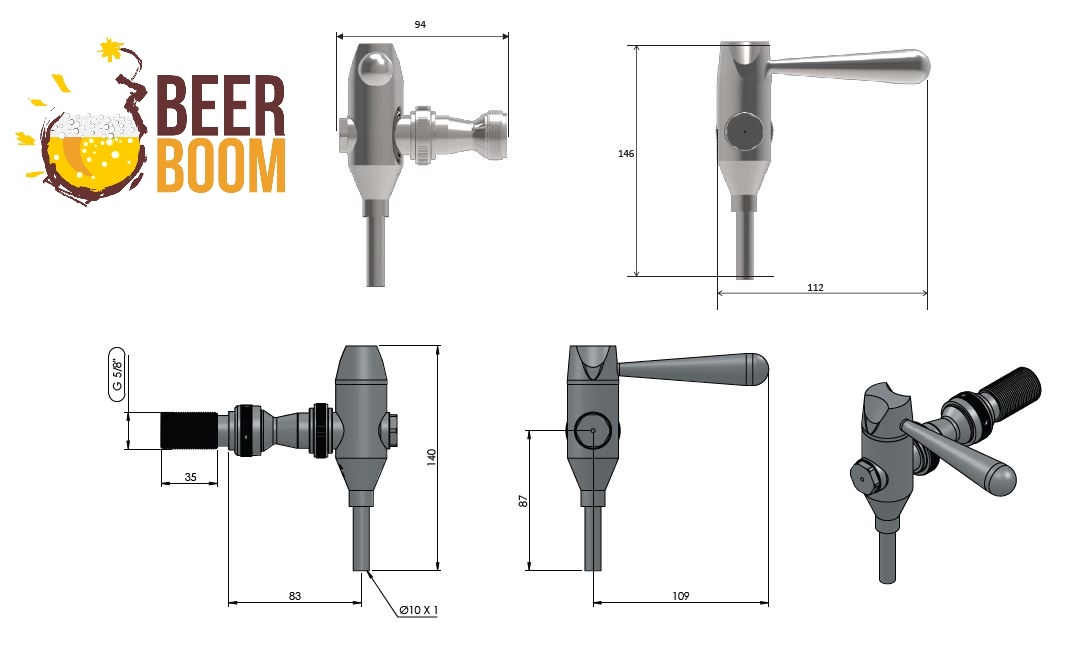 zaragoza celli kran na bok otwierany